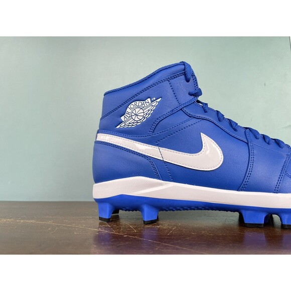 Nike Air Jordan 1 Retro MCS Game Royal Baseball Cleats Men's Sz 11.5 AV5354-401 - Picture 4 of 11